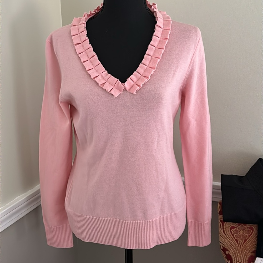 Brooks Brothers Merino Wool Pink Sweater (T)